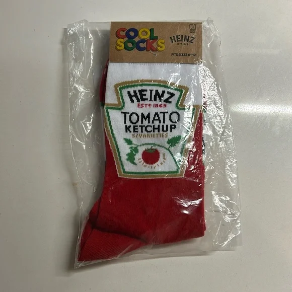 Cool Socks Heinz Ketchup Socks, NWT - Picture 5 of 6